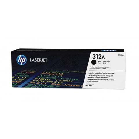 HP 312A TONER NERO PER COLOR LASERJET PRO M476NW-MFP M476DN-MFP M476DW GARANZIA ITALIA (CF380A)