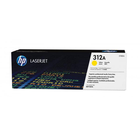 HP 312A TONER GIALLO PER COLOR LASERJET PRO M476NW-MFP M476DN-MFP M476DW GARANZIA ITALIA (CF382A)