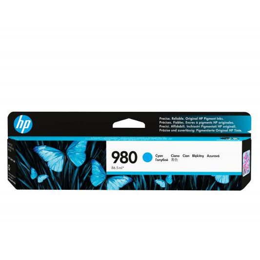 HP 980 CARTUCCIA CIANO PER OFFICEJET ENTERPRISE X555DN-X555XH-X585-MFP X585F-MFP X585Z GARANZIA ITALIA (D8J07A)
