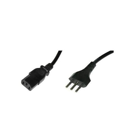 NILOX CAVO ALIMENTAZIONE DA CEI 23-16/VII (Italiana - 10A/250V) MASCHIO A IEC C13 FEMMINA 1.8 MT NERO