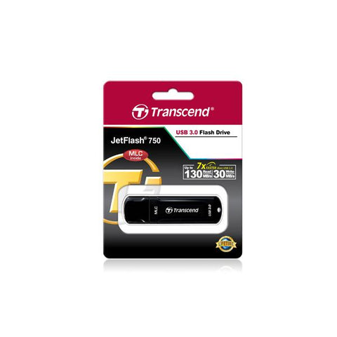 Transcend JetFlash 750, 32GB unità flash USB USB tipo A 3.2 Gen 1 (3.1 Gen 1) Nero
