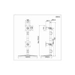 Amer AMR2SV Supporti a parete per TV 61 cm [24] Scrivania Nero (DUAL MONITOR MOUNT - VERTICAL STAND)