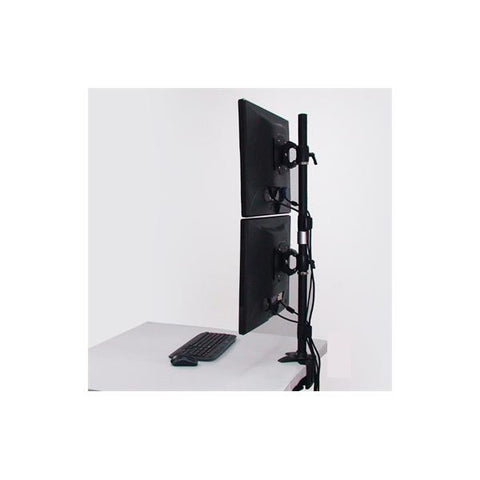 Amer AMR2C32V Supporti a parete per TV 81,3 cm [32] Scrivania Nero (DUAL MONITOR VERTICAL CLAMP - MOUNT MAX32IN)