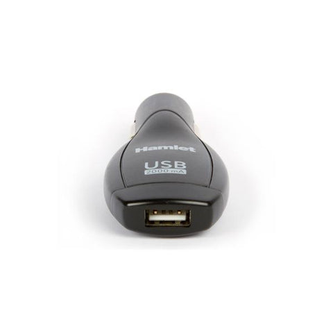 HAMLET XPW12MOB CARICABATTERIE DA AUTO USCITA USB + 4 CONNETTORI ALIMENTAZIONE 2.000mA COLORE NERO GARANZIA ITALIA