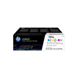 HP 131A PACK 3 CONFEZIONI TONER MULTICOLOR (CIANO+GIALLO+MAGENTA) PER STAMPANTI HP LASERJET GARANZIA ITALIA