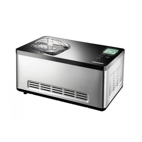 Unold 48845 Gelatiera compressore 180W 2L Nero, Acciaio inossidabile macchina per gelato