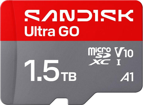 SanDisk Ultra GO microSDXC 1,5 TB UHS-I Speicherkarte 190 MB/s V10 A1 U1 C10