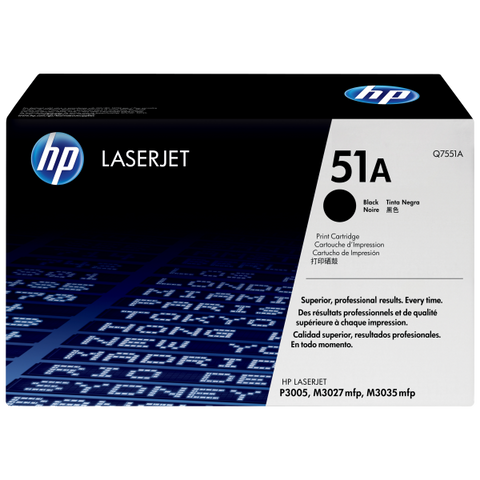 HP 51A TONER NERO PER LJ P3005/M3035MFP/M3027MFP GARANZIA ITALIA (Q7551A)