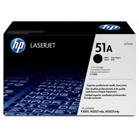 HP 51A TONER NERO PER LJ P3005/M3035MFP/M3027MFP GARANZIA ITALIA (Q7551A)