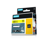 DYMO D1 RHINOPRO NASTRO IN NYLON PER STAMPANTI A TRASFERIMENTO TERMICO 12MM X 3.5MT COLORE GIALLO STAMPA NERO (18490A)