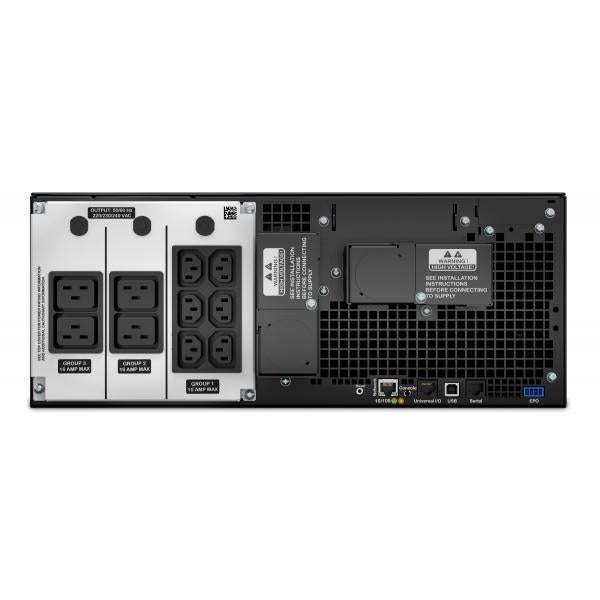 APC Smart-UPS On-Line gruppo di continuit [UPS] Doppia conversione [online] 6 kVA 6000 W 10 presa[e] AC (SRT 6000VA RM 230V - IN)