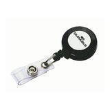 DURABLE PORTABADGE A CHIOCCIOLA YO-YO TONDA CON CLIP IN PLASTICA FILO AVVOLGIBILE 60 CM NERO CONF 10 Pz.