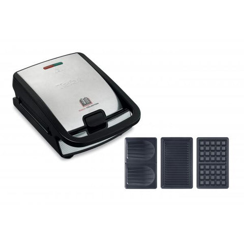 Tefal Snack Collection SW 852 D tostiera 700 W Nero, Acciaio inossidabile