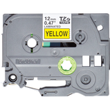 BROTHER TZE631S NASTRO LAMINATO 12MMx4MT COLORE GIALLO STAMPA NERO