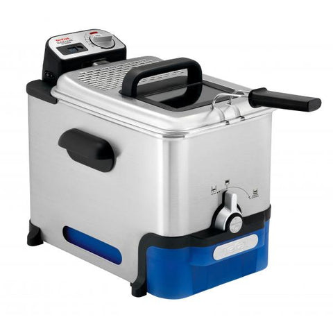Tefal Oleoclean Pro Inox & Design FR8040 3,5 L Singolo Nero, Acciaio inossidabile 2300 W
