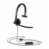 LOGITECH H570E MONO CUFFIA MONOAURALE CON MICROFONO CAVO 1MT CONNETTORE USB COLORE NERO