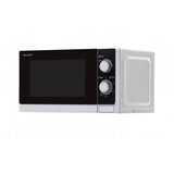 Sharp Home Appliances R-200INW forno a microonde Superficie piana Solo microonde 20 L 800 W Metallico, Argento