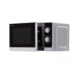 Sharp Home Appliances R-200INW forno a microonde Superficie piana Solo microonde 20 L 800 W Metallico, Argento