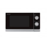 Sharp Home Appliances R-200INW forno a microonde Superficie piana Solo microonde 20 L 800 W Metallico, Argento