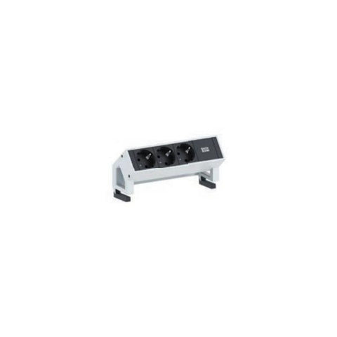 Bachmann DESK 2 prolunghe e multiple 0,2 m 3 presa(e) AC Nero, Bianco