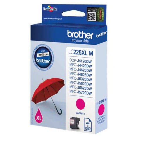 INK BROTHER LC-225XLM MAGENTA 1200PP X MFC-J5320DW MFC-J5620DW MFC-J5720DW MFC-J4620DW