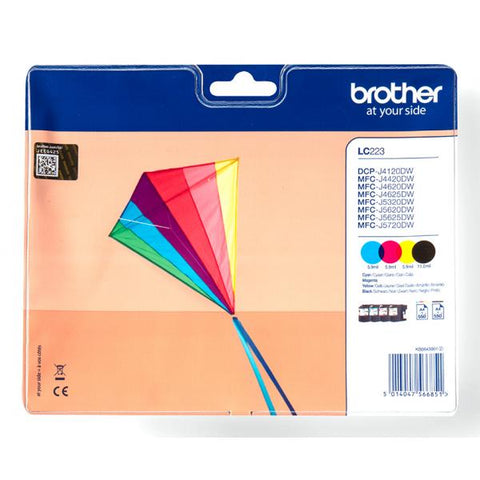 BROTHER MULTIPACK LC-223VALBP CARTUCCE COLORE (NERO/GIALLO/MAGENTA/CIANO)