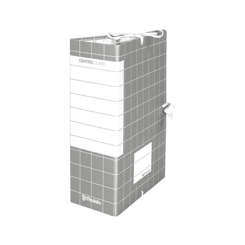RESISTO CENTRO CLASS FALDONI IN CARTONE CON LACCI RIVETTATI 250X350 mm A4 DORSO 10 CM COL. GRIGIO CONF 10 Pz.