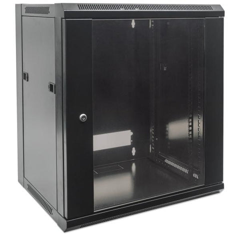 Intellinet 711883 rack 12U Da parete Nero (NETWORK CABINET WALL MOUNT 12U- - [STANDARD] 600MM BLACK FLATPACK)
