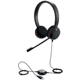 JABRA EVOLVE 20 CUFFIE CON MICROFONO USB COLORE NERO