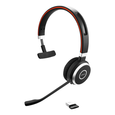 Jabra Evolve 65 UC Mono Auricolare Con cavo e senza cavo A Padiglione Ufficio Micro-USB Bluetooth Nero