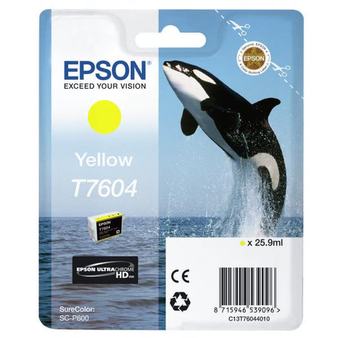 EPSON T7604 CARTUCCIA GIALLO PER STAMPANTI EPSON INK JET (C13T76044010)