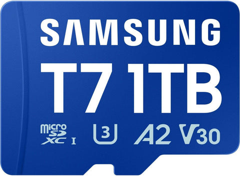 Samsung T7 microSDXC Speicherkarte 1 TB UHS-I bis 170 MB/s Lesen U3 V30 A2 (MB-MB1T0T/WW)