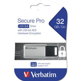 VERBATIM SECURE PRO CHIAVETTA USB 32GB FUNZIONE PROTEZIONE DATI