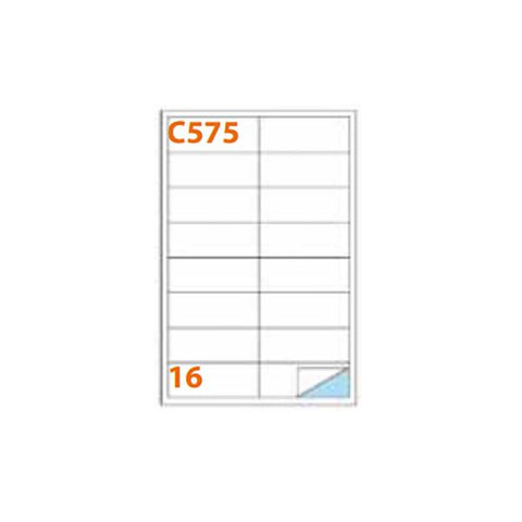 MARKIN CONF 1600 ETICHETTE ADESIVE 101X36 mm BIANCO OPACO