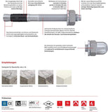 Fischer Bolzenanker FAZ II Plus 16/50 R (A4) M 16 x 109 VE=20 (Pack mit 20 St) (564628)