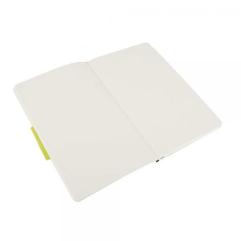 MOLESKINE TACCUINO LARGE MORBIDO NESSUNA RIGATURA CUCITURA DORSO FILO REFE COPERTINA IN POLIURETANO E CARTONE COLORE NERO 240 FOGLI CONF 1 Pz.