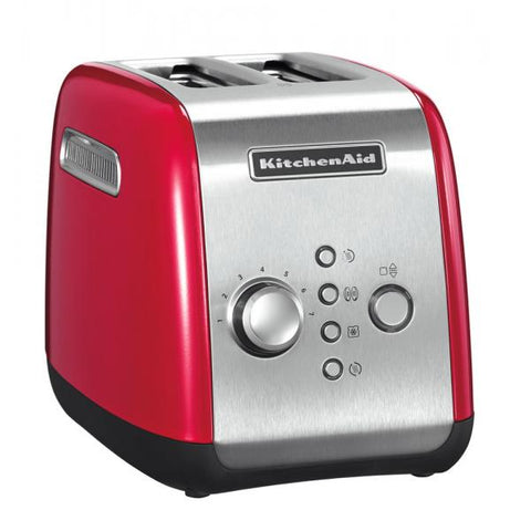 KitchenAid 5KMT221 2 fetta/e 1100 W Rosso, Acciaio inossidabile