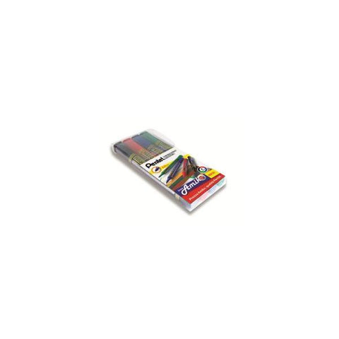 PENTEL LINEA AMIKO MARCATORE PERMANENTE PUNTA CONICA 2 mm COLORI ASSORTITI CONF 4 Pz.
