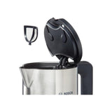 Bosch TWK8611P 1.5L 2400W Antracite, Acciaio inossidabile, Bianco bollitore elettrico