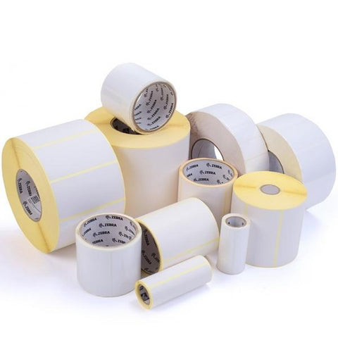 Zebra 3005278 etichetta per stampante Bianco Etichetta per stampante autoadesiva (Label,Polyester,76x258mmTT,Z-U - LTIMATE 3000T - WHITE,Coated,Permanent Adhesive,76mm Core,6Roll/Box,MOQ 2 box)
