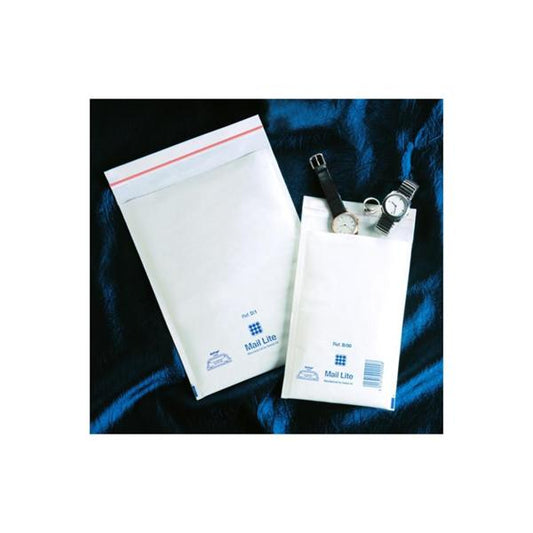 SEALED AIR MAIL LITE BUSTE IMBOTTITE C/STRIP 150X210 mm COL. BIANCO CONF 10 Pz.