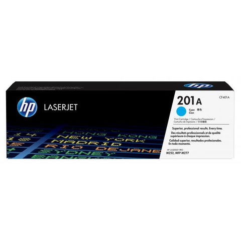 TONER HP 201A CIANO PARA ESTAMPACIONES LASER HP 1.400PG (CF401A)