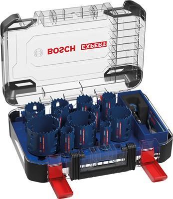 Bosch Expert Tough Material - Lochsgenset - fr Kunststoff, Ziegelsteine, weiche Fliesen, Edelstahlbleche, Holz mit Metall - 9 Stcke - 25 mm, 22 mm, 40 mm, 35 mm, 68 mm, 51 mm