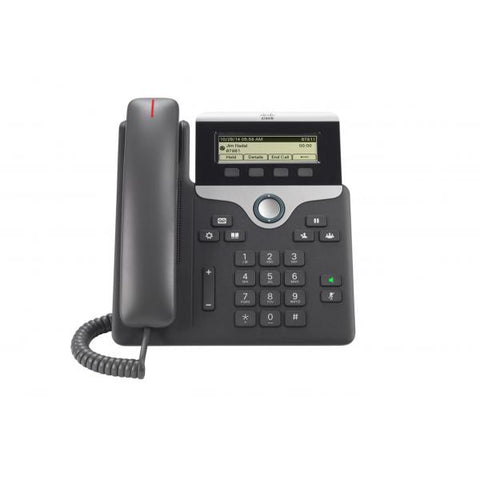 CISCO IP PHONE 7811 TELEFONO VOIP SIP, SRTP 2 x Ethernet 10Base-T/100Base-TX NERO
