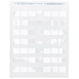 Brady, LAT-18-361-1, selbstlaminierender Polyester, Wei/Transparent, 25,4 x 13,7(33,78)mm, permanent, US-Letter, Kabeldurchmesser 4,3 -6,5mm (1000 E.) (024570)