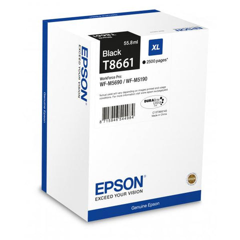 Impresora de inyección de tinta EPSON T8661 XL CARTUCCIA 55,80 ml Negro