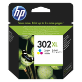 HP 302XL CARTUCCIA XL MULTICOLOR GIALLO/CIANO/MAGENTA PARA ESTAMPACIONES HP DDESKJET/OFFICEJET 330 PAG