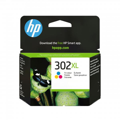 HP 302XL CARTUCCIA XL MULTICOLOR GIALLO/CIANO/MAGENTA PARA ESTAMPACIONES HP DDESKJET/OFFICEJET 330 PAG