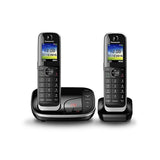 Panasonic KX-TGJ322E Telefono DECT Identificatore di chiamata Nero (PANASONIC KX-TGJ322EB TWIN) - Versione UK