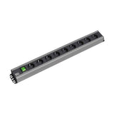 Bachmann 300.004 prolunghe e multiple 2 m 9 presa(e) AC Nero, Grigio